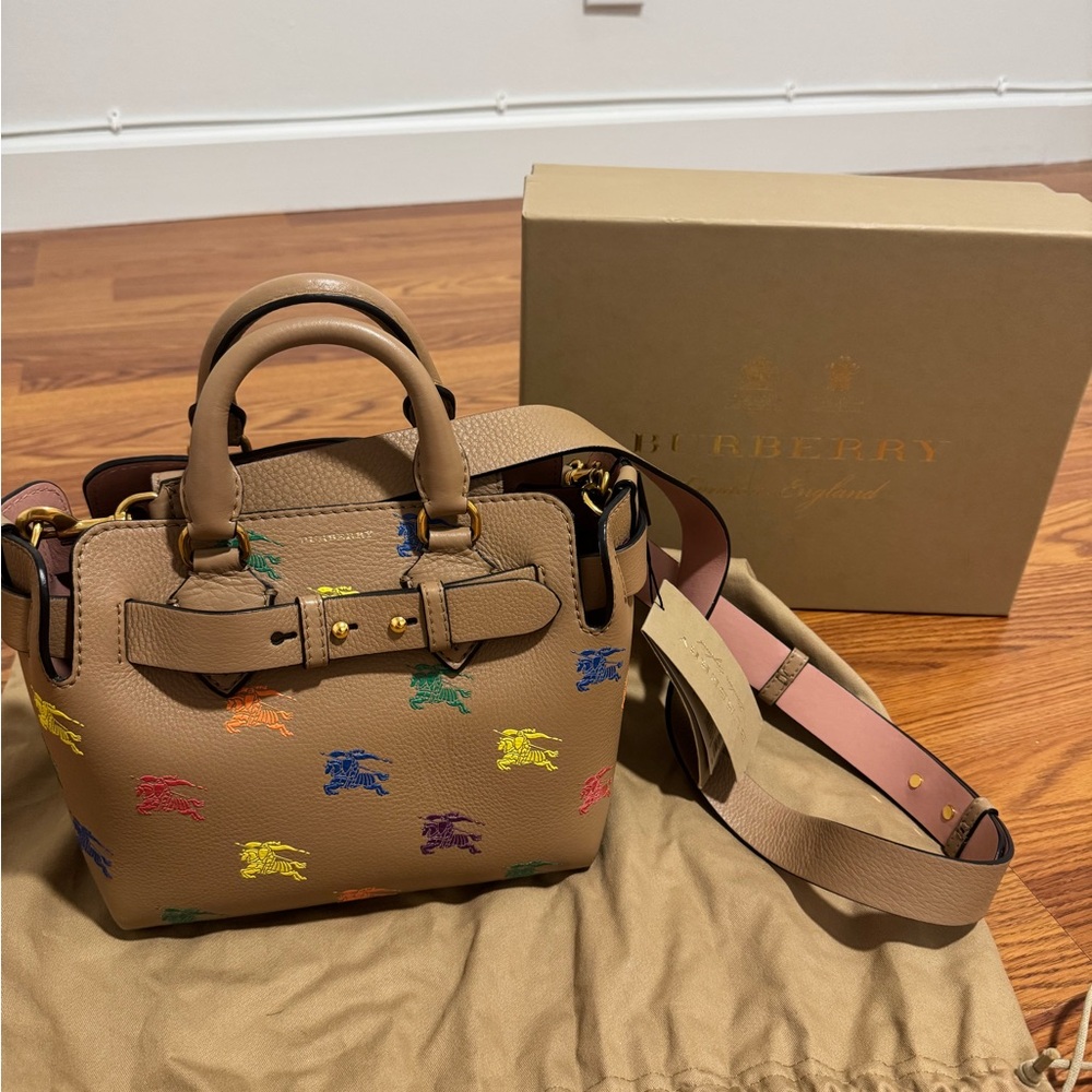 Burberry Baby Belt bag Tan with Multicolor Accents